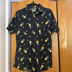 Pineapple button down shirt